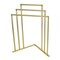Kingston Brass LShaped Freestanding 3Tier Steel Corner Towel Rack, Brushed Brass SCC8277 - alternate 1